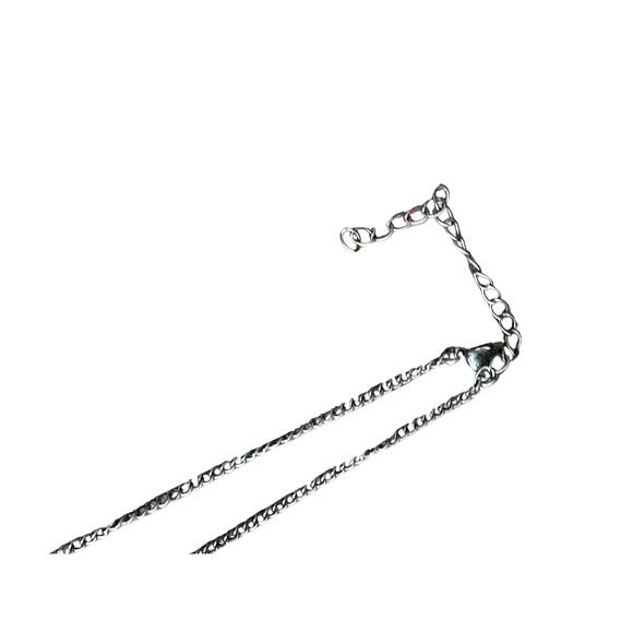 Copper Glass and Faux Gemstone Fringe Necklace - Picture 4 of 6